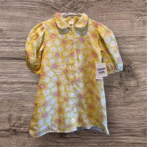 OPEN EDIT NEW NWT GIRLS DRESS YELLOW FORMAL EASTER WEDDING SUMMER SPRING SIZE 4